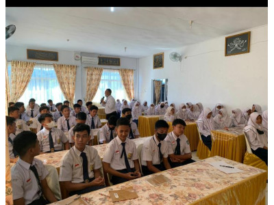 P2M BNN Provinsi Aceh Adakan Sosialisasi Bahaya Narkoba di SMP Negeri 3 Banda Aceh