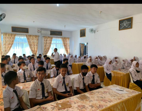 P2M BNN Provinsi Aceh Adakan Sosialisasi Bahaya Narkoba di SMP Negeri 3 Banda Aceh