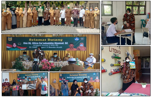 Anggota  DPR-RI Hj.Illiza Saaduddin Djamal,SE Kunjungi SMPN 3 Banda Aceh